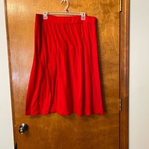 Red skirt